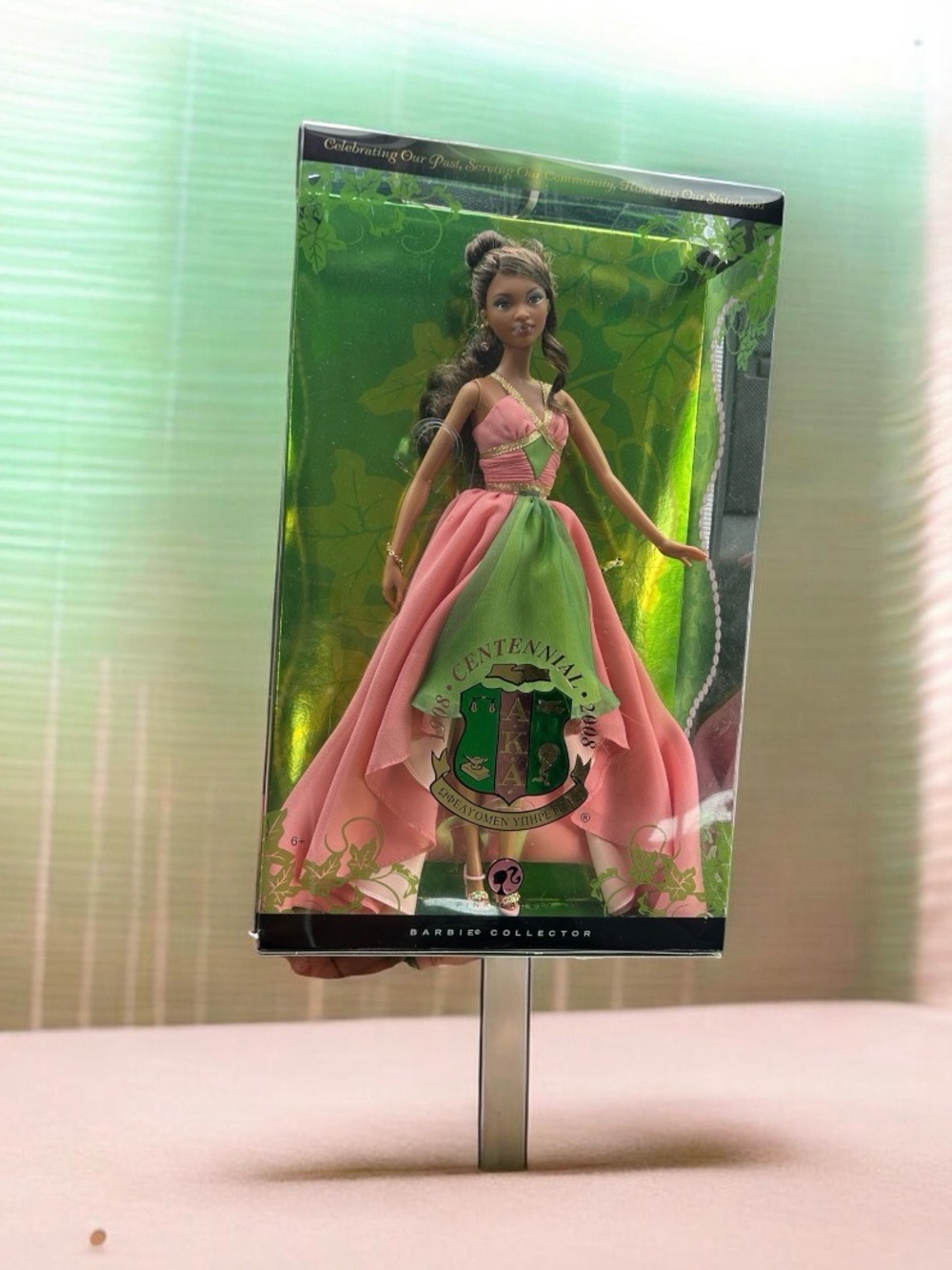Mattel Barbie Collector Pink and Green Celebration Gown